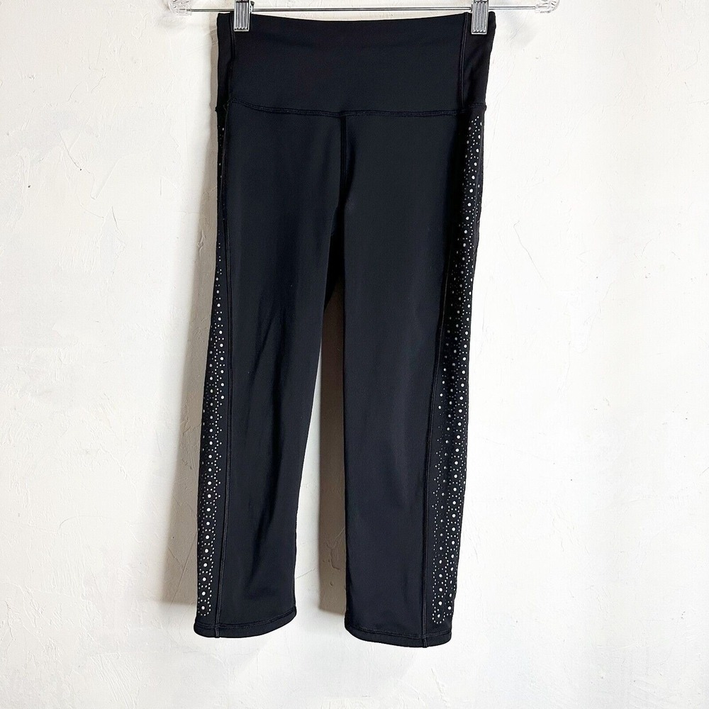 Lululemon Swift Speed High-Rise Crop 17" Black Leggings Womens 4 Athletic Gym